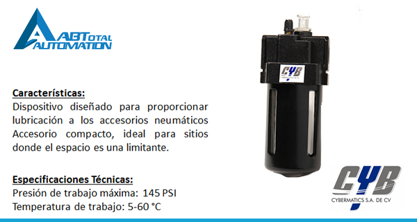 Lubricador Cybermatics Puebla México