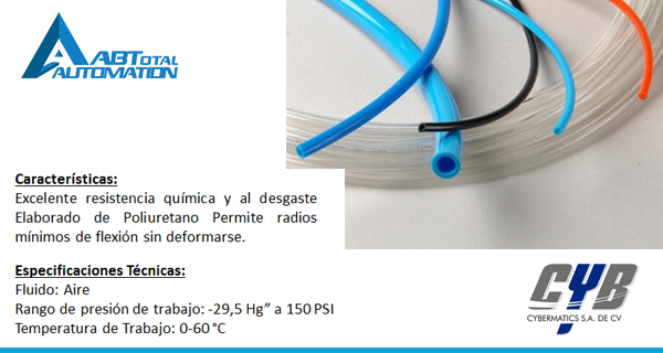 Manguera Flexible Cybermatics Puebla México